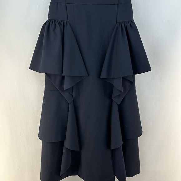 Acler Wool Peplum Strapless Maxi Dress, 6 - Picture 3 of 16